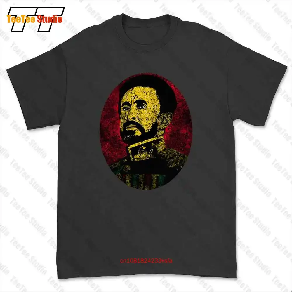 Футболка Haile Selassie Portrait I Lion Of Judah Ethiopia Rastafari Irie Jamaika 4HQE