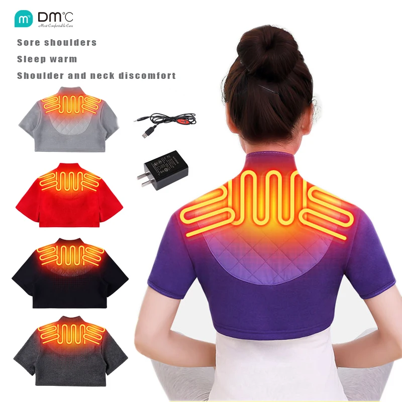 

Electric heating shawl sore Cold protection shoulders, cervical spine to keep warm, sleeping fever vest maternal physiotherapy