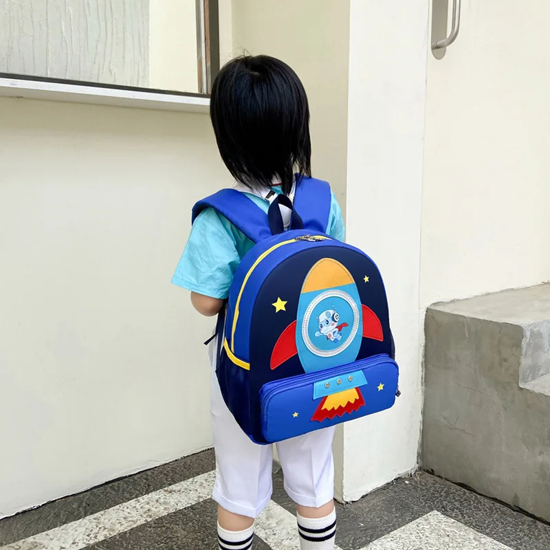 2022 Cartoon nylon School Bags For Gilrs boys Cute Kids Kindergarten SchoolBag Children preschool Backpacks kids baby Book Bag