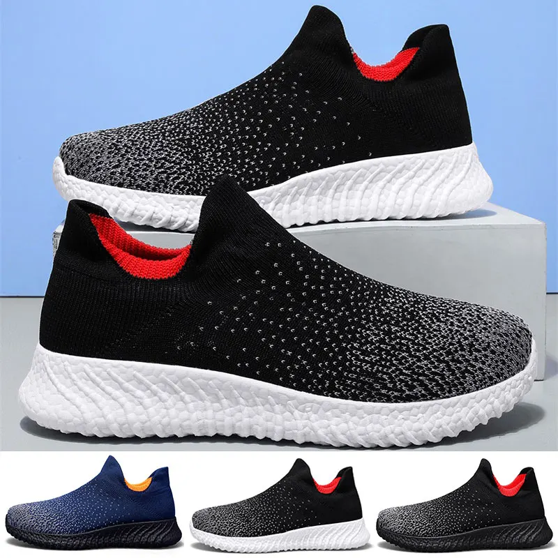 Кроссовки-носки мужские с амортизирующей сеткой низкие дышащие легкая