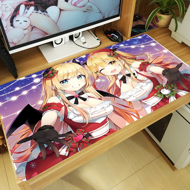 

HOT Anime Vtuber Hololive Yuzuki Choco Mouse Pad Large Keyboard Desk Mat Laptop Playmat Thickening Mousepad Gaming Accessories