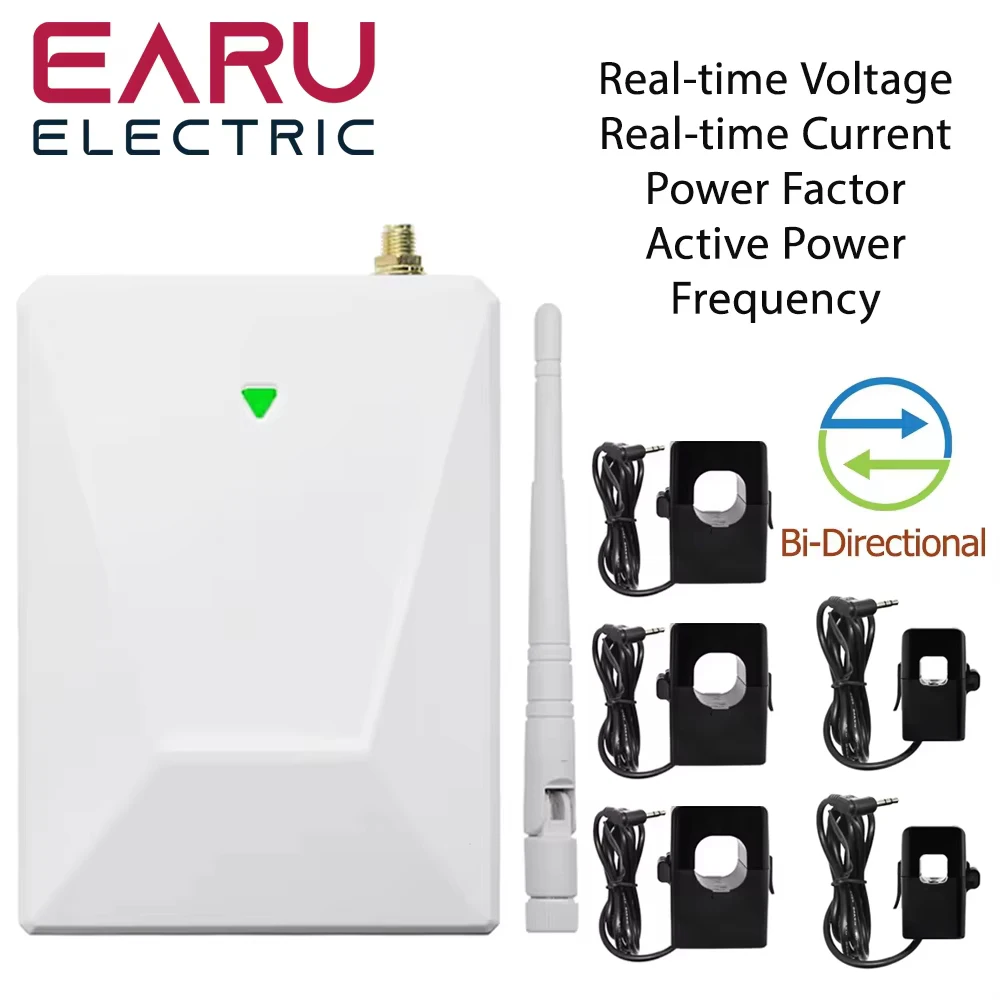 

EARUELECTRIC Умный трехфазный счетчик энергии 200/300A WiFi 5 шт.