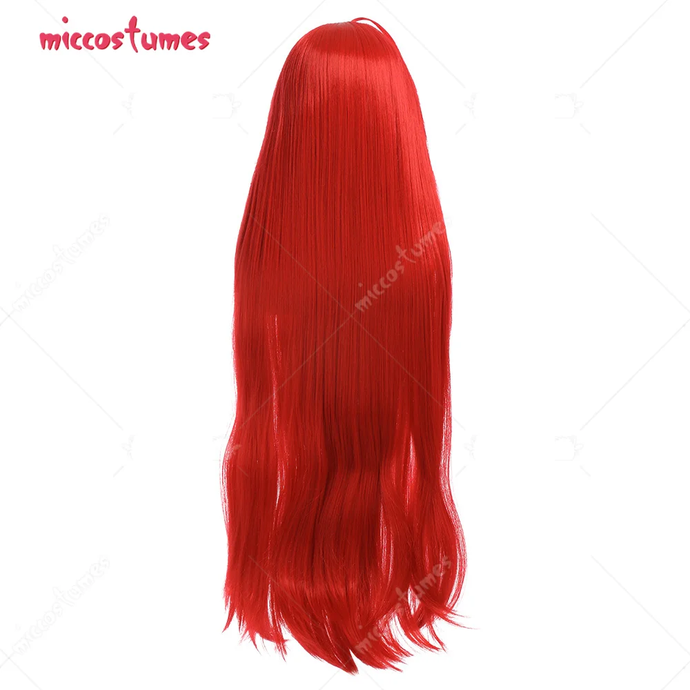 Женский парик для косплея на Хэллоуин Красный длинный с челкой | Тематическая