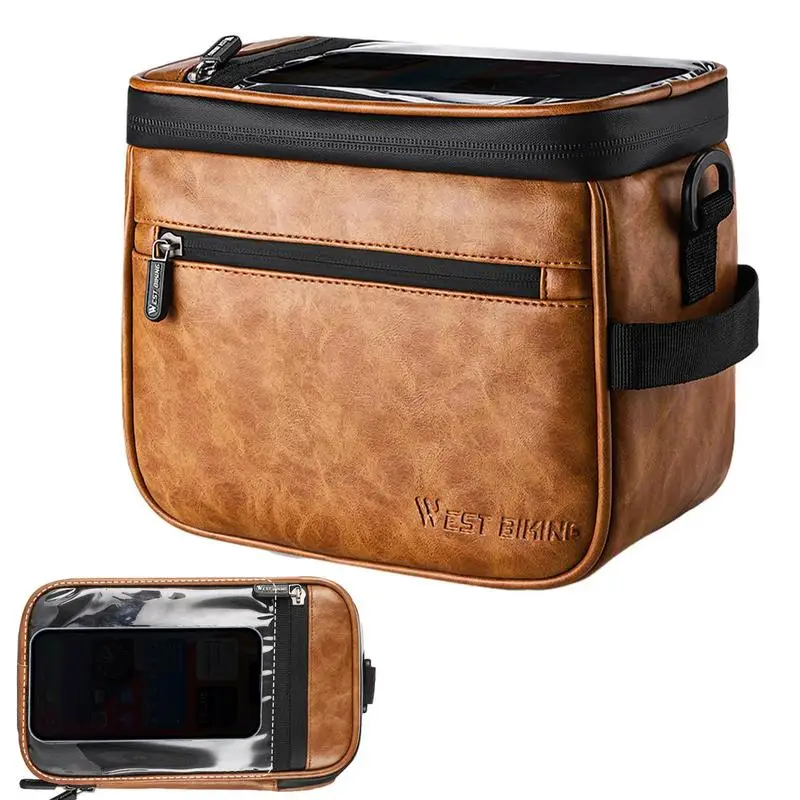 

Bicycle Front Bag Front Handlebar Bike Frame Bicycle Basket Insulation Bicycle Saddle Bag Cycling Frame Bag For Keys Picnic