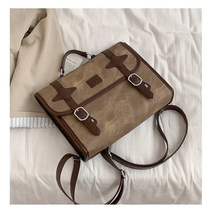 Осень/зима женский рюкзак большой вместимости в стиле ретро 2024 новый популярный