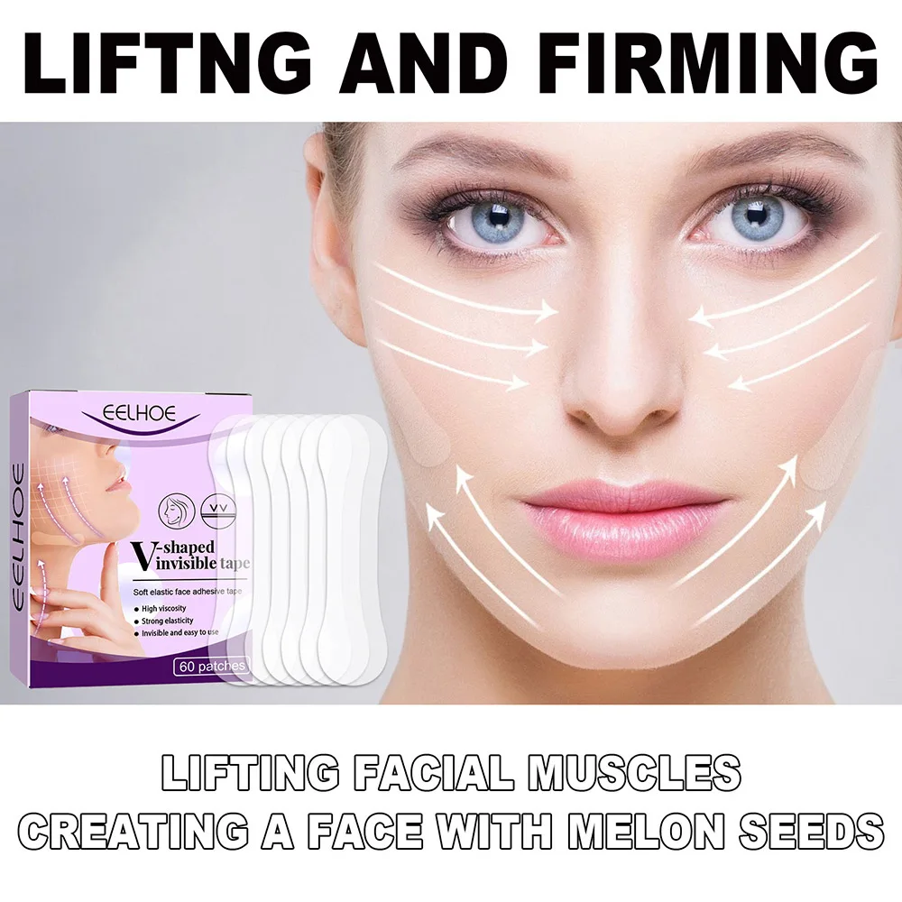 

60 шт., пластырь для подтяжки лица