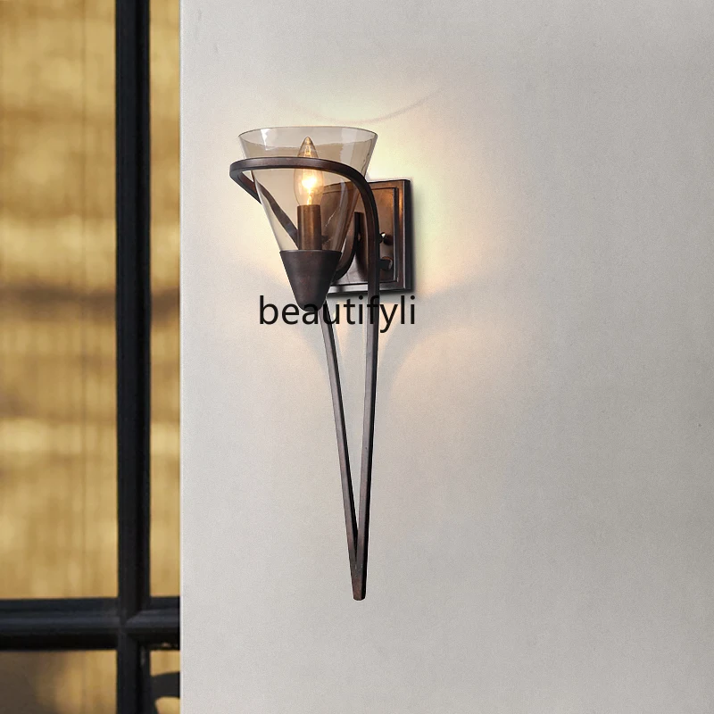 

LBX гостиная стиль отдыха Европейский стиль ретро идиллическая простая столовая спальня кабинет бар настенный светильник