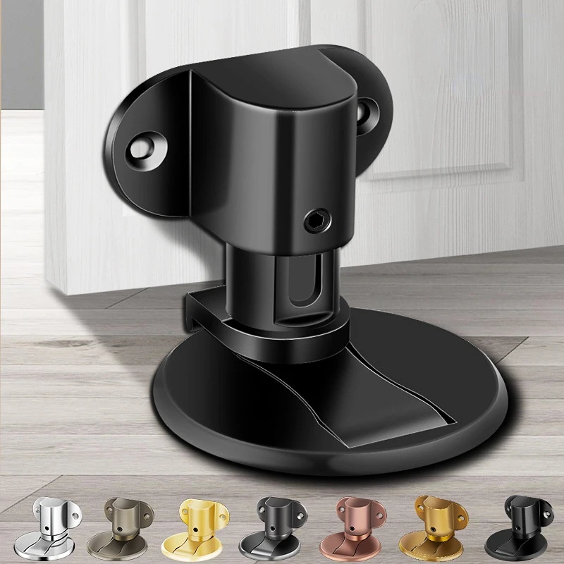

Adjustable Zinc alloy Door Stop Punch-free Strong Magnetic Anti-collision Door Stopper Invisible Bathroom Floor Door Stop