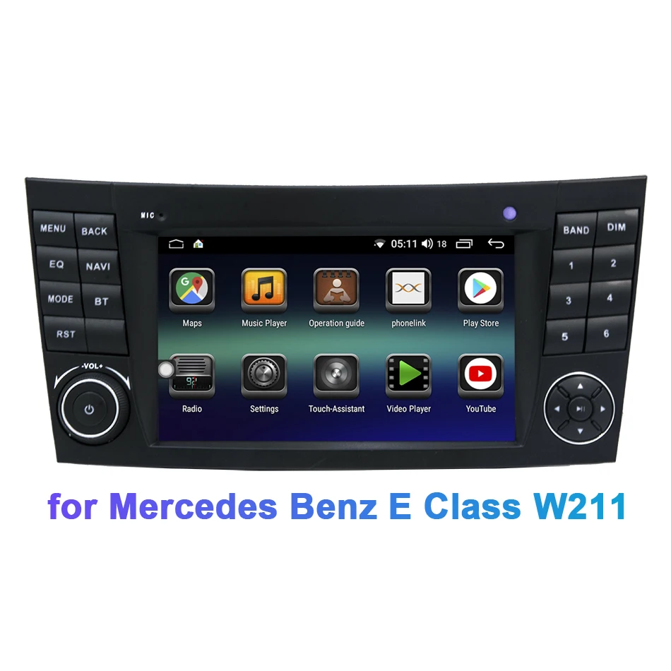 

8 ядер 8G + 256G Android 12 Автомобильный DVD мультимедийный плеер для Mercedes Benz CLS E Class W211 C219 W463 2003-2010 радио GPS авто стерео