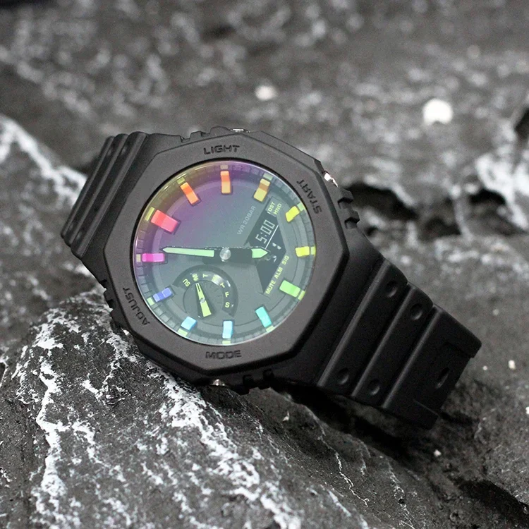 Защитная пленка из закаленного стекла Casioak Rainbow для G shock GA2100, защитная пленка для часов GA2110 GA110 GA100, защита от царапин (art.: 3920cf84f8632) - 3920cf84f8632
