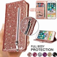 fashion glitter leather wallet card slots flip case cover for iphone 13 12 11 pro max xs max xr x 8 7 6s 6 plus se 2022 5 5s se