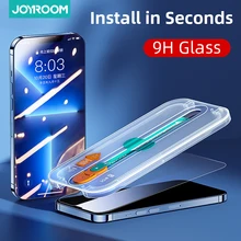Joyroom HD Glass for iPhone 13 12 Pro Max Attach Glass in Seconds Full Cover Screen Protector for iPhone 13 12 Protective Glass
