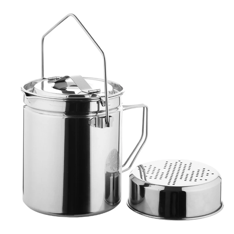 

Fire-Maple 1.2L Stainless Steel Antarcti Camping Hanging Pot Steamer with Lockable Lid Hiking Camping Bonfire Cookware Set