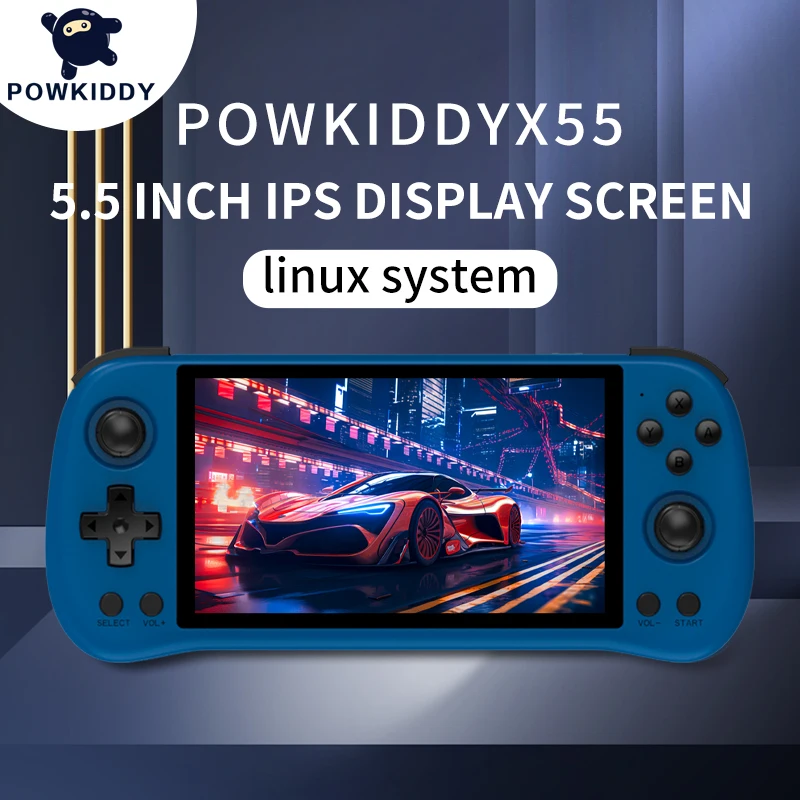 Powkiddy New X55 портативная игровая консоль