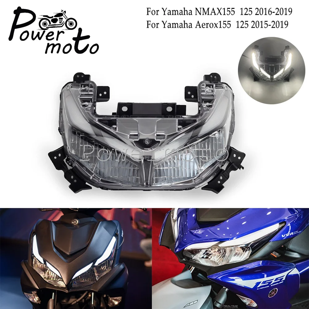 

Motorcycle E9 E-Mark Front Headlamp Headlight Head Light Assembly For Yamaha NVX155 NVX125 Aerox155 Aerox125 2015-2017 2018 2019