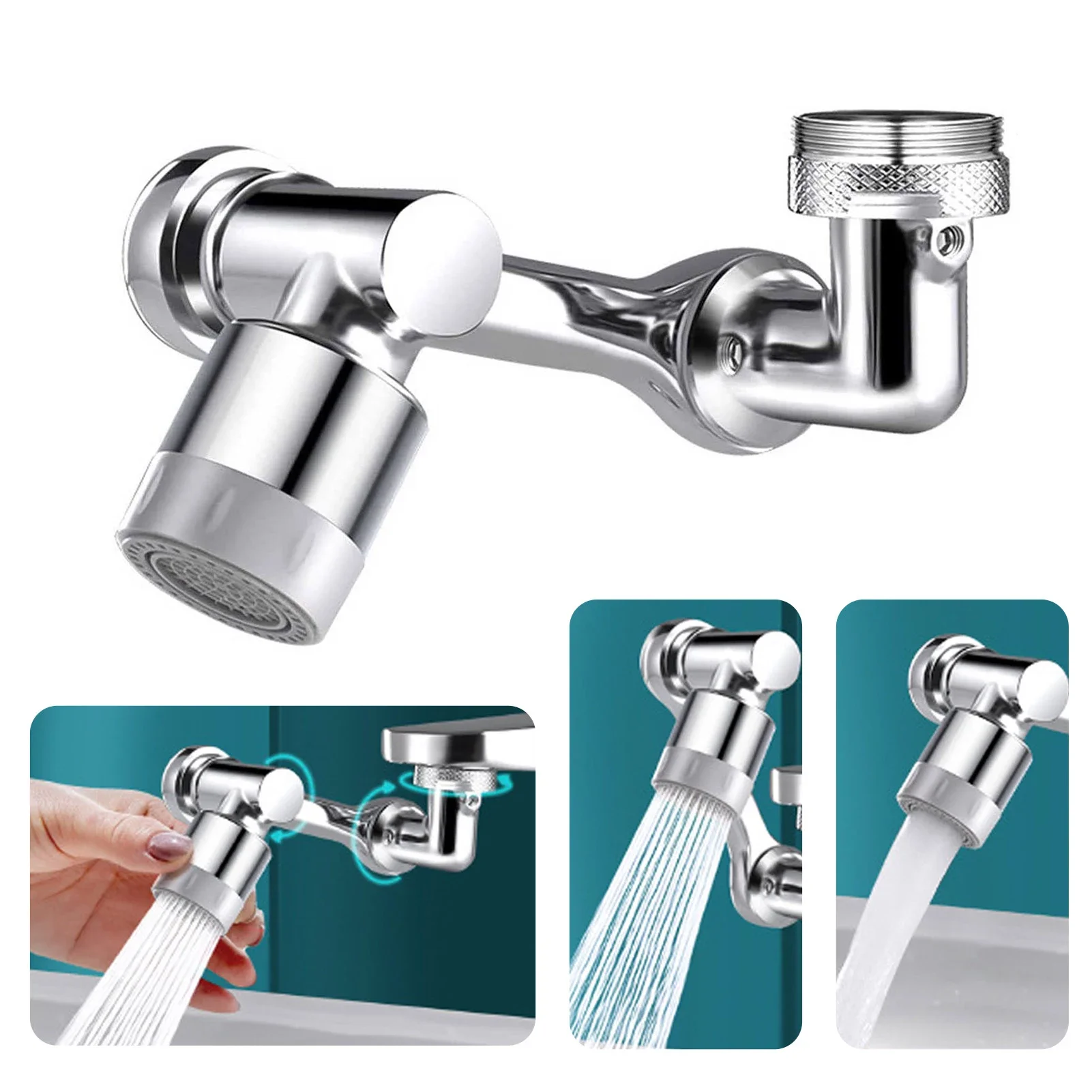 

1080° Universal Faucet Extender Splash Filter Bathroom Faucet Aerator Kitchen Sink Faucet Sprayer Attachment Water Tap Nozzle