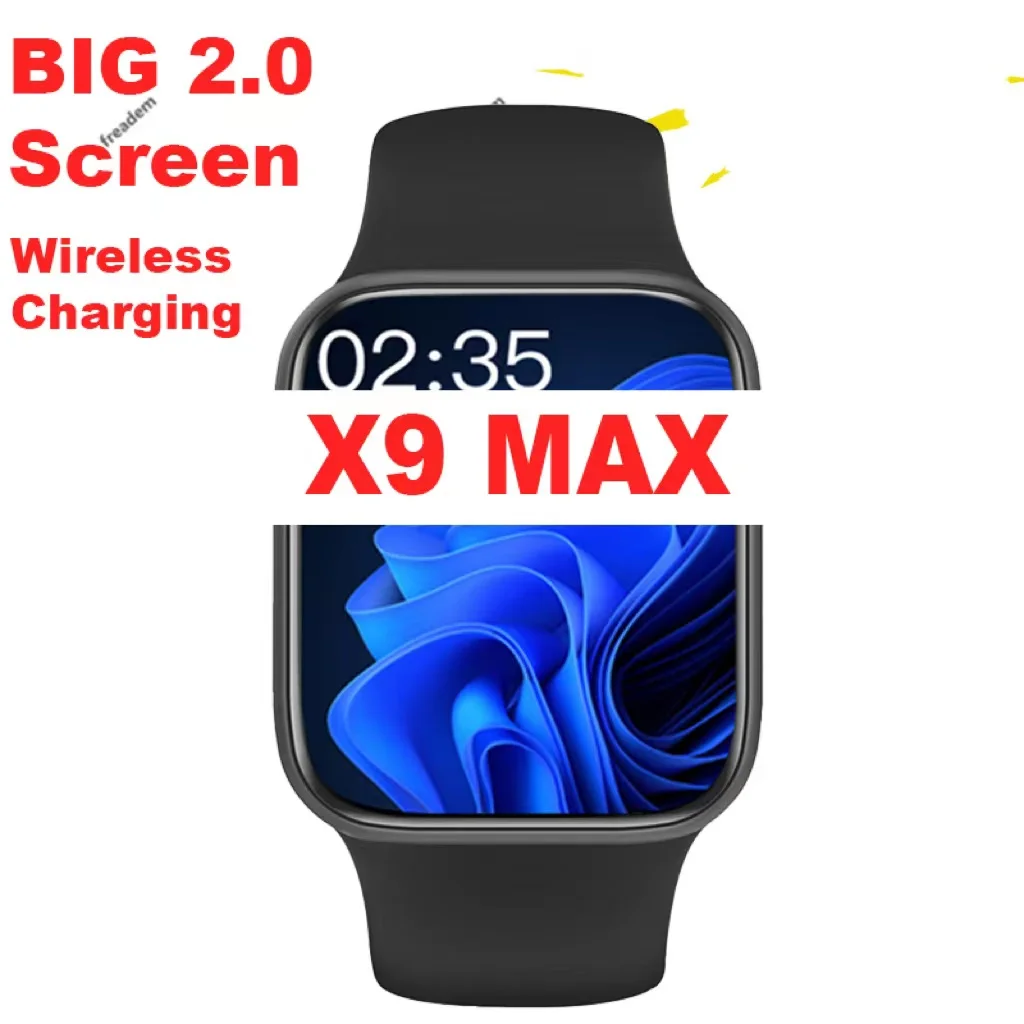 

Iwo Smart Watch 8 X9 Max 2.0inch Wireless Charging Call Message Reminder Heart Rate Blood Pressure DIY Watch Faces Smart Watch 8
