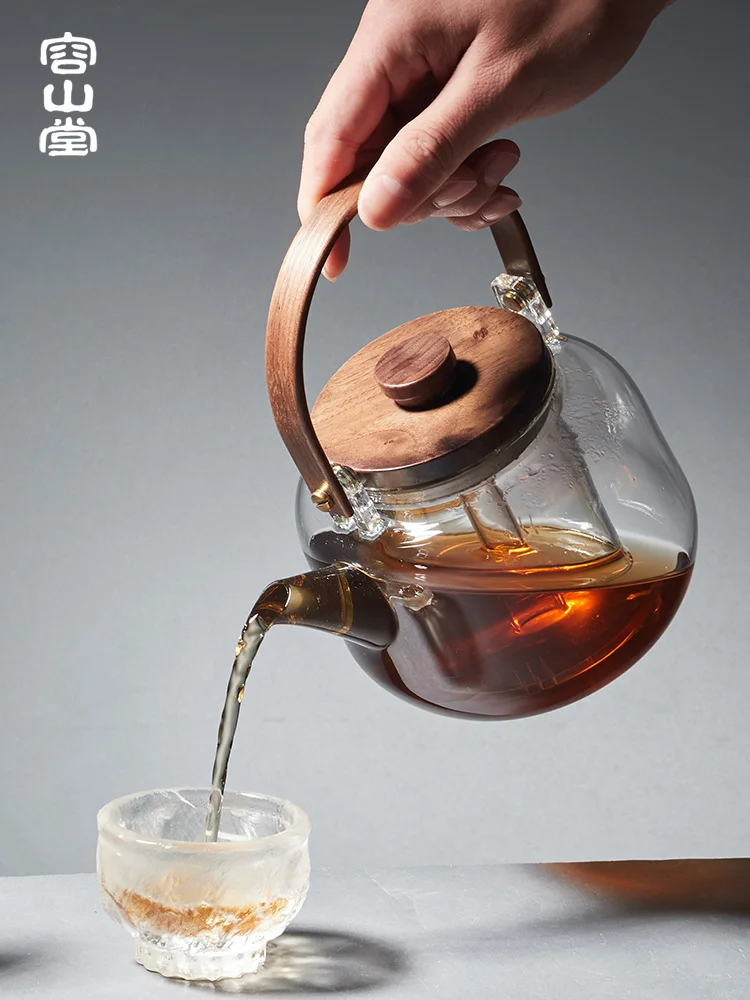 Стеклянный чайник автоматический электрический керамический набор для здоровья