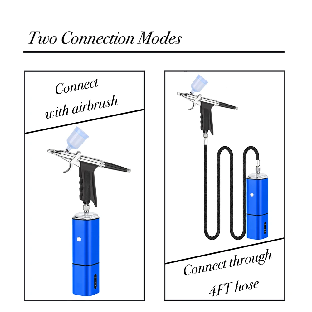 Новый дизайн профессиональный беспроводной аэрограф и компрессор комплект