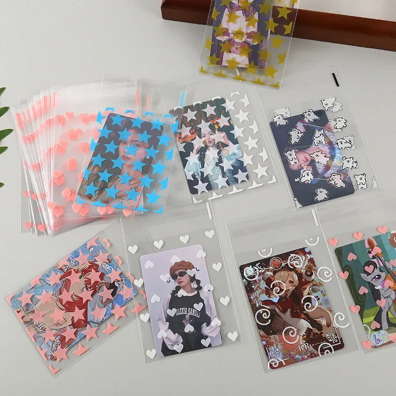 50 шт. прозрачная сумка для хранения конфет и десертов со звездами милый маленький