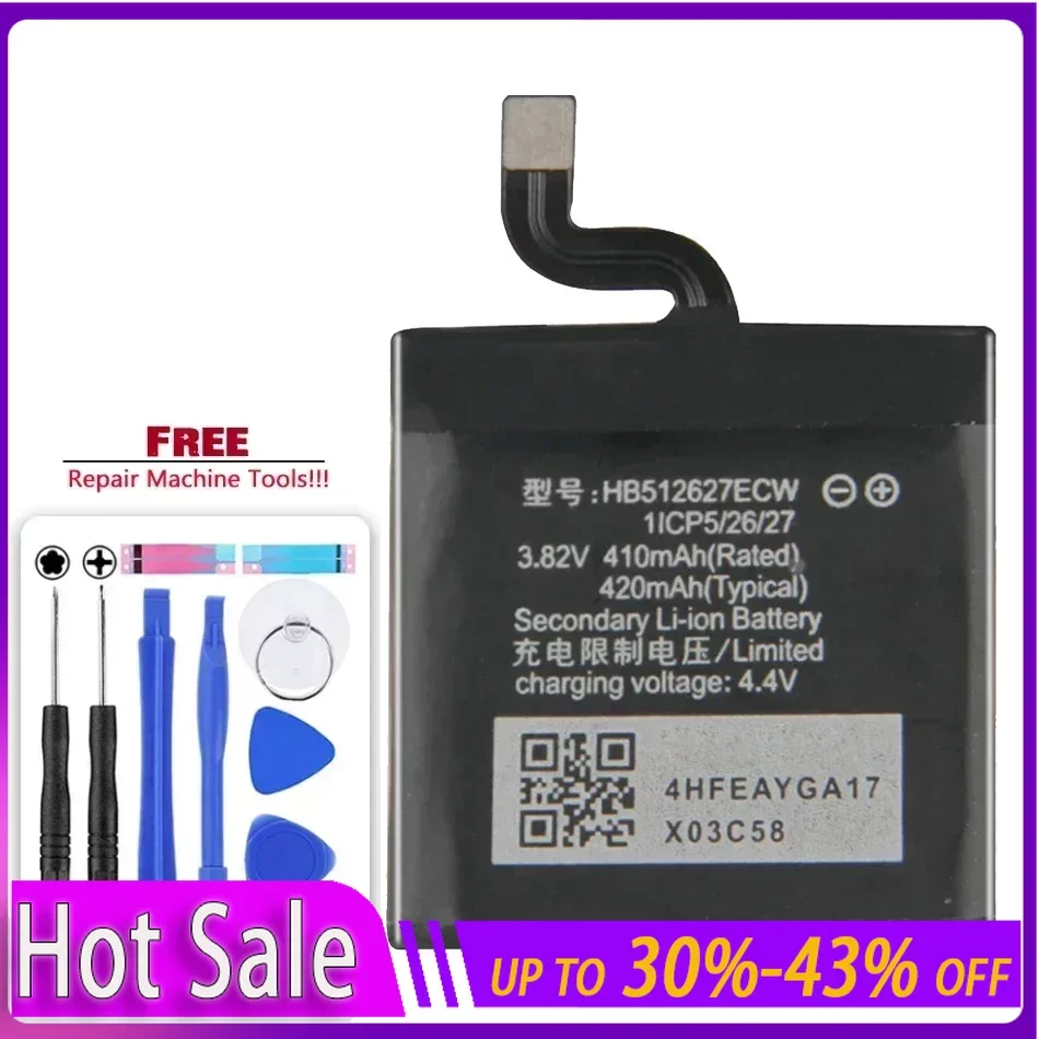 HB512627ECW + (Watch-GT) 420 мАч Мобильный телефон Аккумулятор для Huawei Watch GT 46 мм FTN-B19