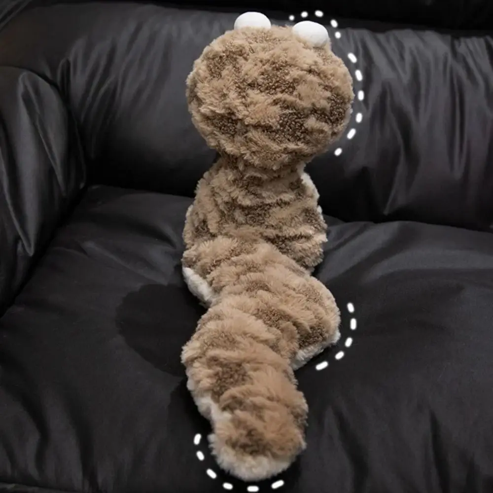 Премиум пушистые большие глаза змея плюшевые игрушки обнимаются мягкие