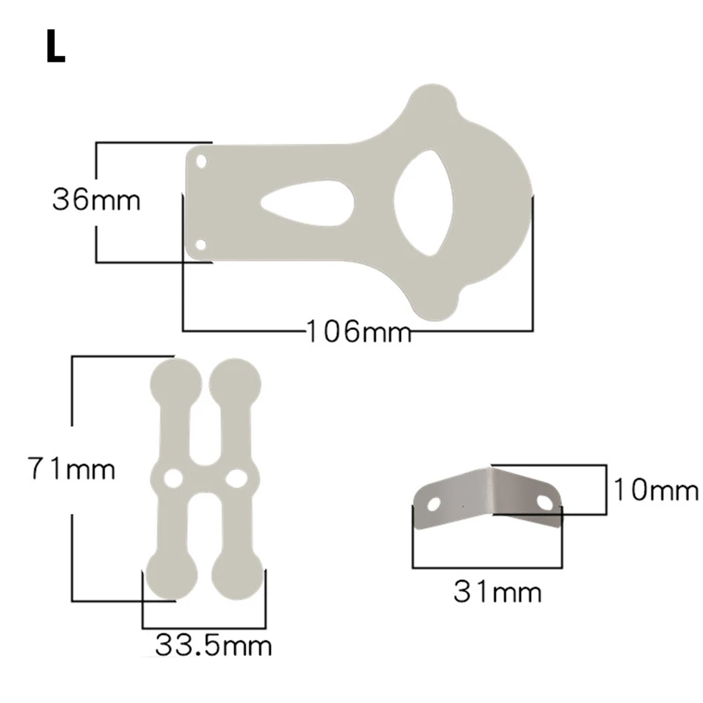 3 шт. клапанная пластина для воздушного компрессора, головка насоса, бесшумная, безмасляная, тонкая работа, металлический, серебристый, аксессуар для электроинструмента