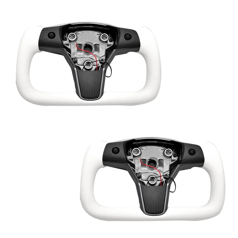 

Чехол на руль из углеродного волокна, для Tesla Model 3 /Model Y 2017 18 19 20 2021 2022