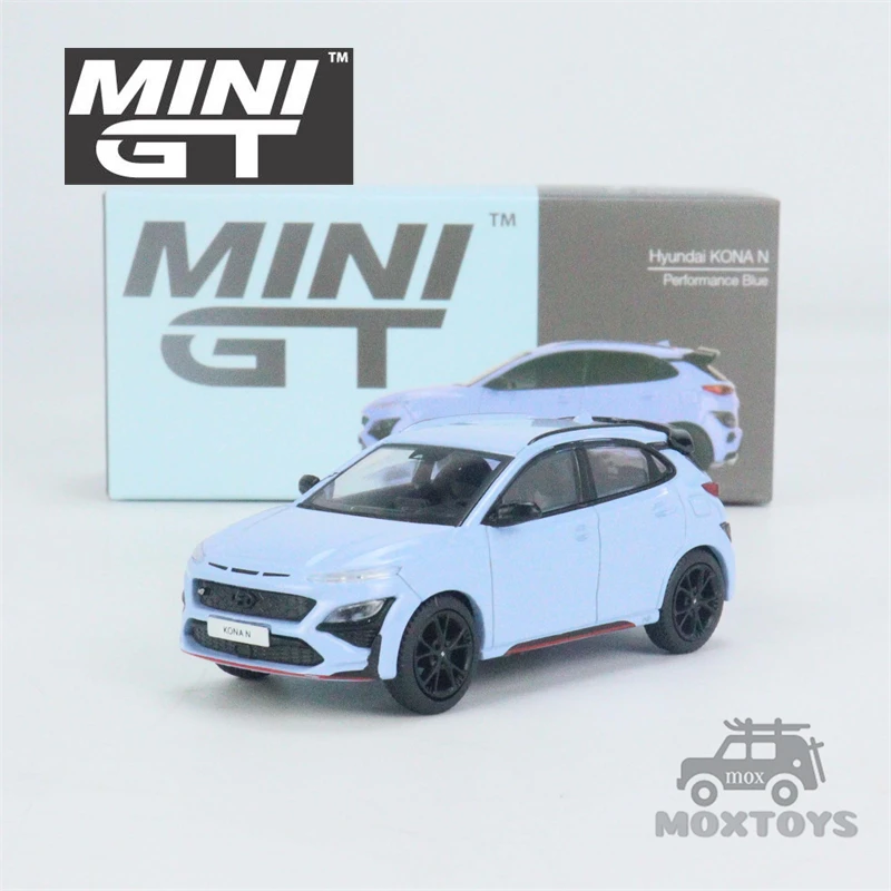 

MINI GT 1:64 Hyundai KONA N Performance Blue LHD литая модель автомобиля