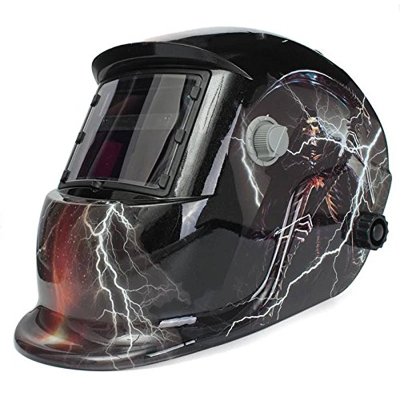 

Lightning-Pattern skull Solar powered automatic welding mask