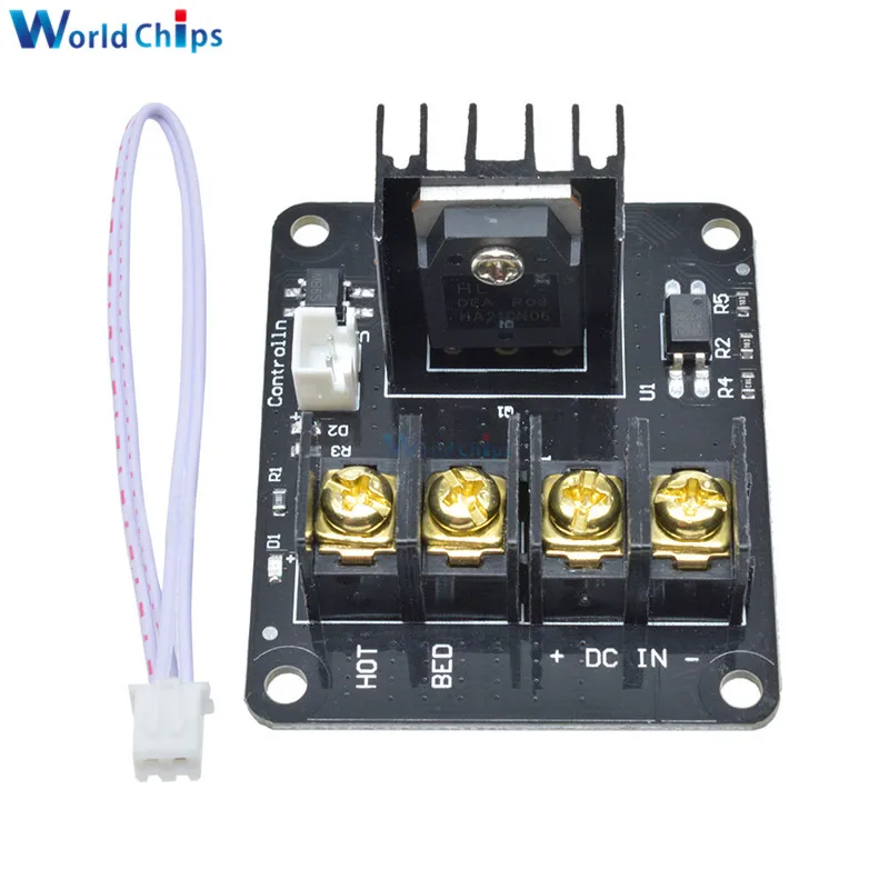 

High Power Module Expansion Board 3D Printer Parts General Add-on Heated Bed Power Expansion Module for 3D Printer With Cable