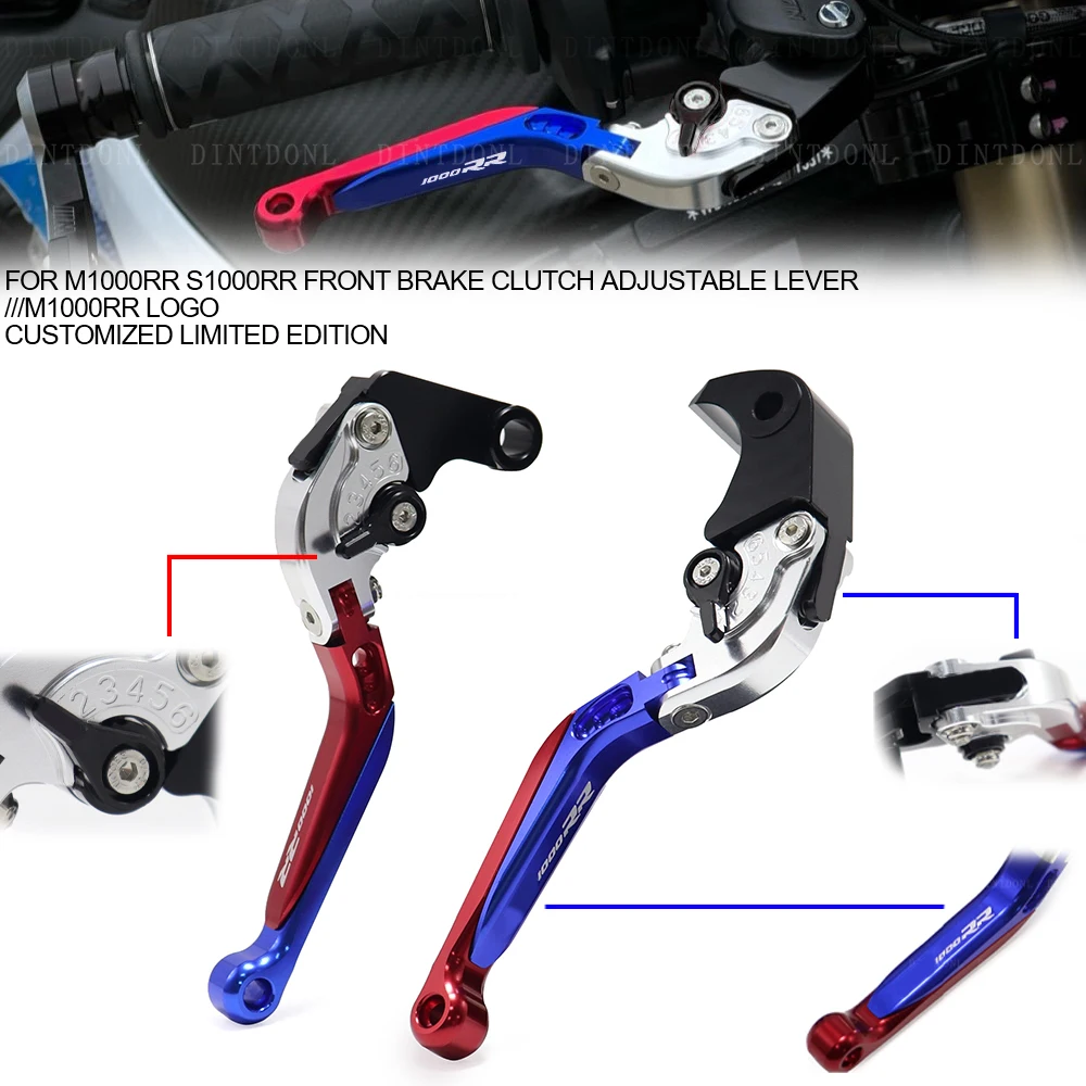 

For BMW M1000RR S1000RR 2022 Front Brake Clutch Lever S1000 M1000 RR 2019 2020 2021 ///M Telescopic Folding Adjustable Tie Rod