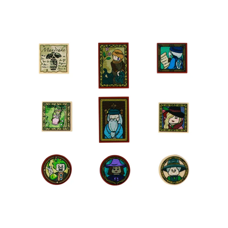 Набор волшебного оборудования MOC С принтом волшебника строительные блоки