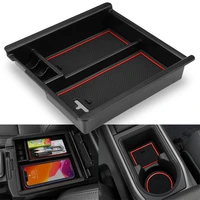 center console organizer with usb port for toyota tacoma accessories 2022 2021 2020 2019 2018 2017 2016 insert tray truck box