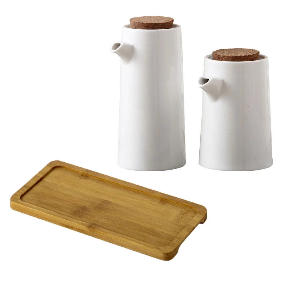 

Storage Bottle Food Serving Tray Condiment Container Ceramic Seasoning Bottles Set Dispenser Kitchen Spice Ceramics