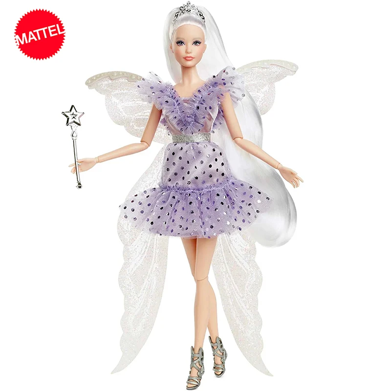 Original Mattel Signature Barbie Doll Tooth Fairy Purple Spo
