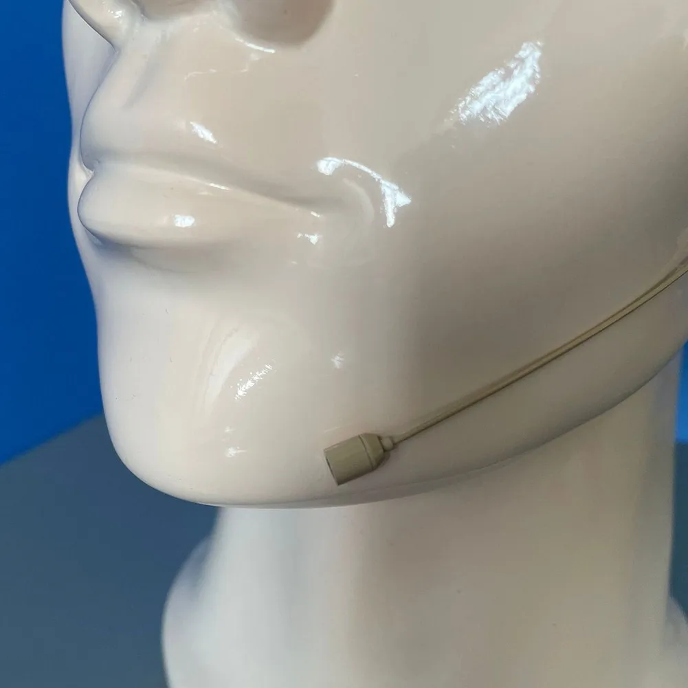 Single Earhook Headset Mic Headworn Microphone Beige 3.5mm Standard Voltage 2.0V-10V.DC Music Parts Accessories enlarge