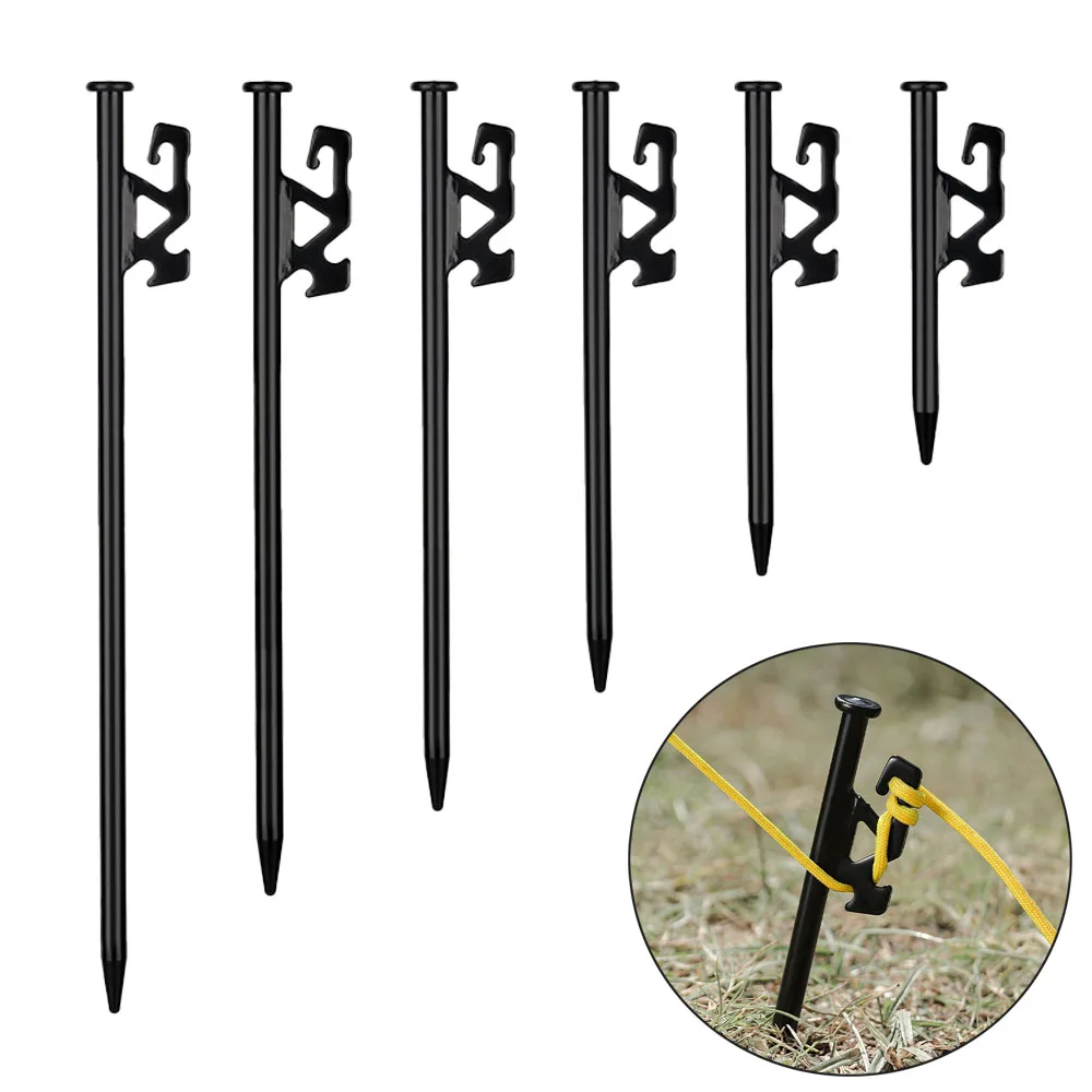 

1Pcs Windproof Fixing Tent Pegs High Quality Steel Nail Tent Stake Beach Tents Outdoor Camping Accessories Equipment