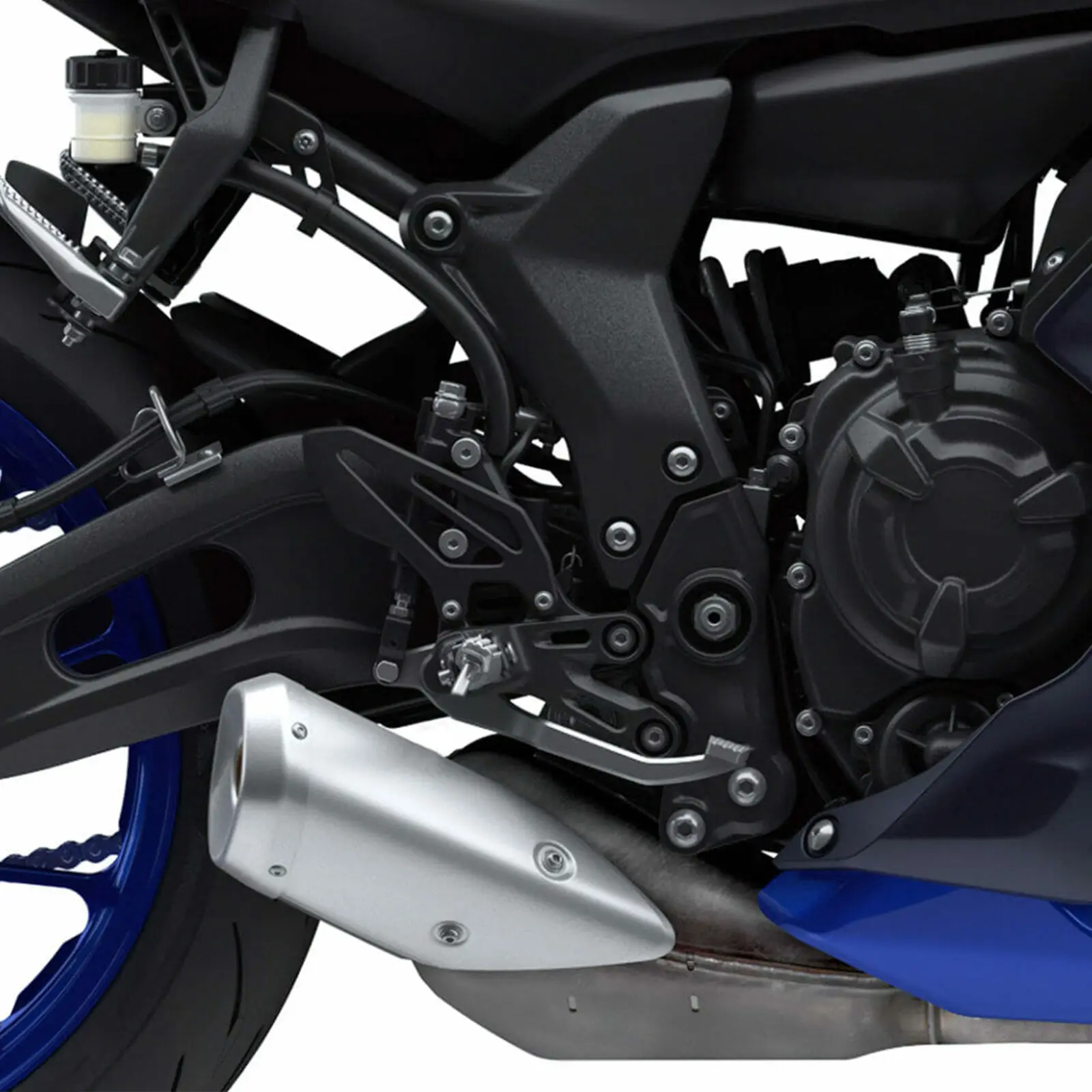 Мотоциклетная алюминиевая Серебряная педаль тормоза для Yamaha YZF-R7 YZF R7 YZFR7 2022-2023