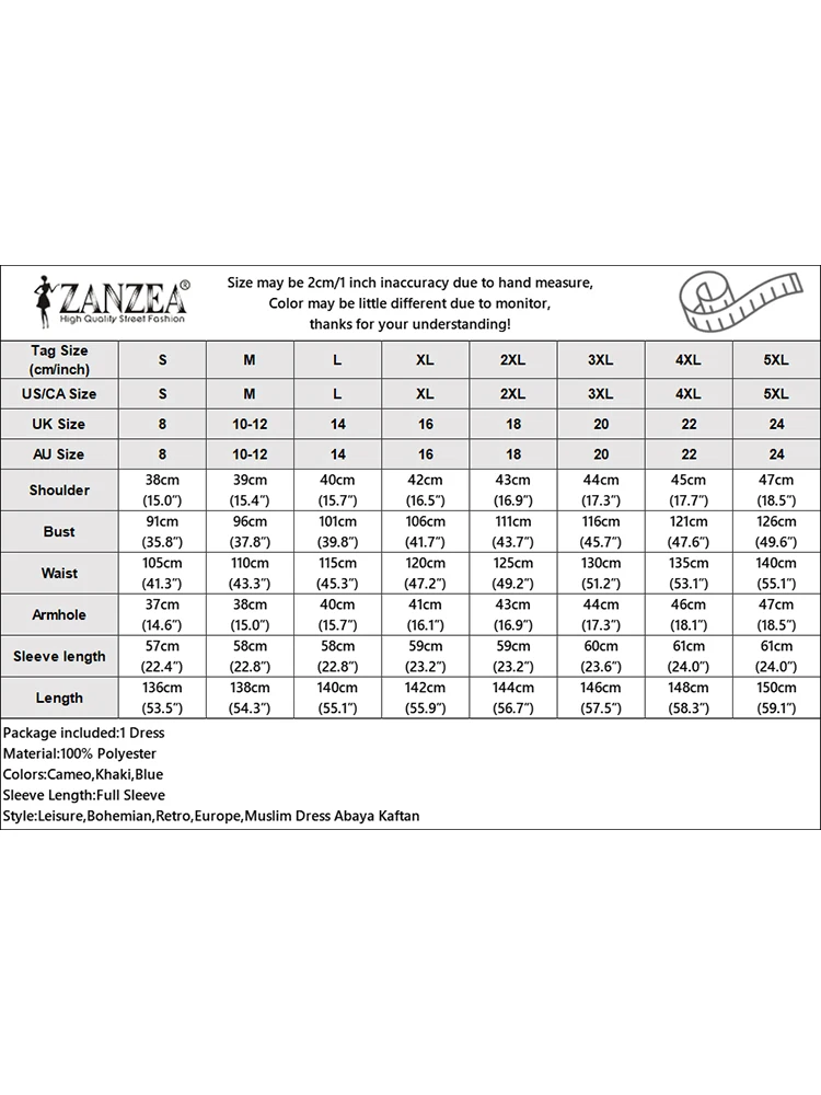 Мусульманское платье ZANZEA с длинными рукавами и галстуком осень 2024 женское