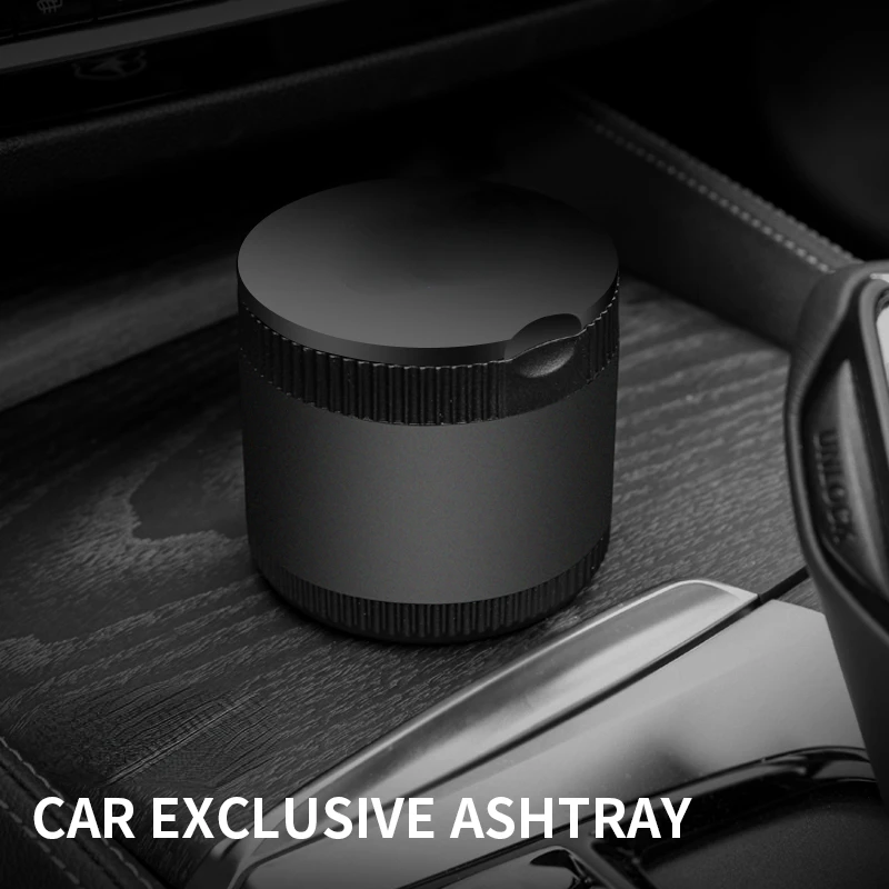

Car Ashtray With LED Light For BMW G20 G30 E90 E46 E84 Portable Smokeless Auto Ashtray Flame Retardant Cigarette Box