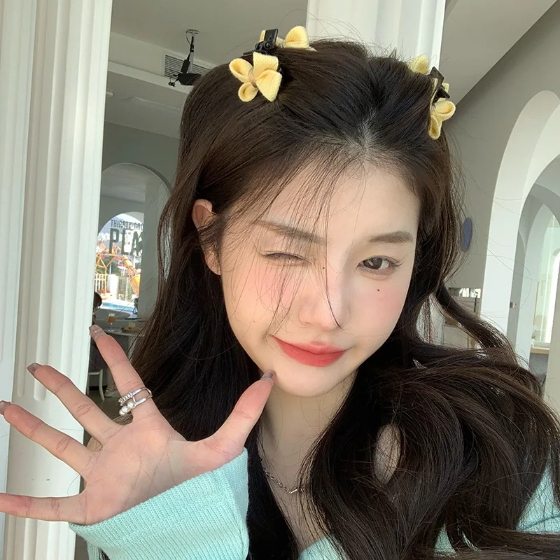 

Treasure bow grab clip bangs clip headgear side hair clip side clip back head top clip hairpin hair accessories female