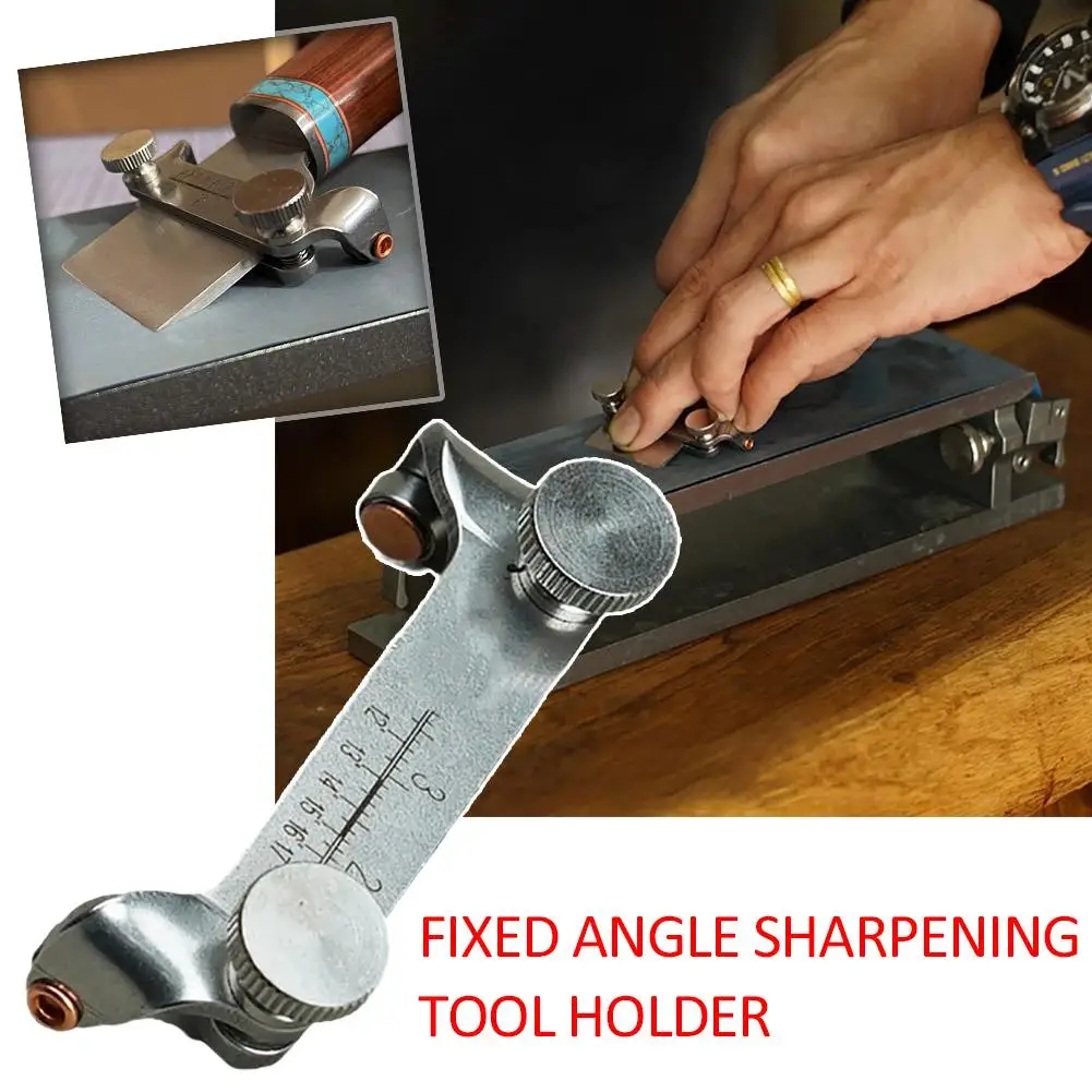 

Stainless Steel Fixed Angle Sharpening Tool Holder DIY Leathercraft Sharpener Grinder Leather Knife Grinding Auxiliary Tools
