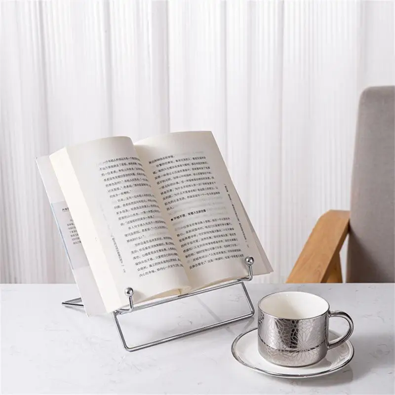 

Bookstand Iron Frame Tablet Pc Support Rack Bookshelf Bracket Iron Flat Reading Rack Reading Bookend Simple Creative