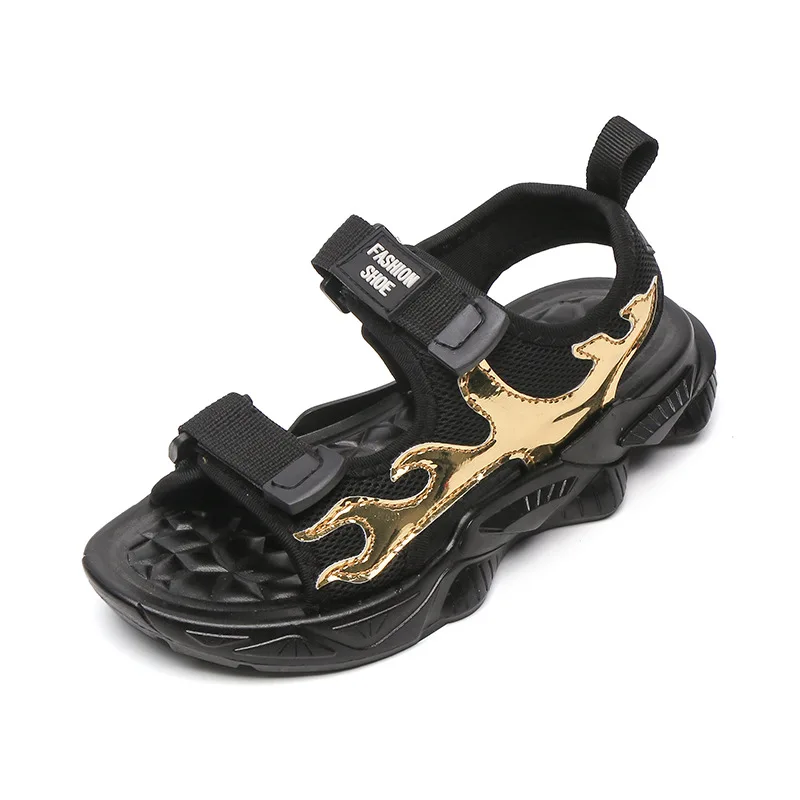

Summer New Beach Shoes Comfortable and Breathable Fly Woven Casual Children's Sandals Anti-Slippery Kids Shoes Sandals