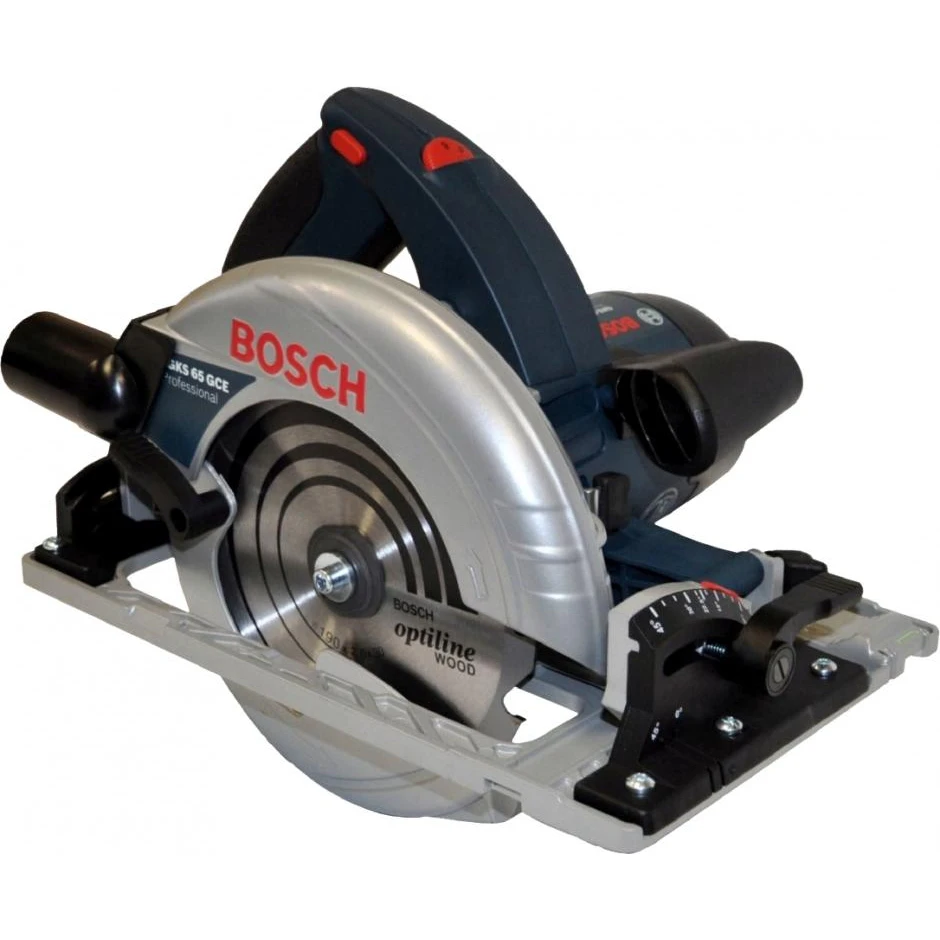 Пила циркулярная Bosch GKS 65 GCE (Мощность 1800 Вт 5000 об/мин диск 190 мм глубина распила мм) |