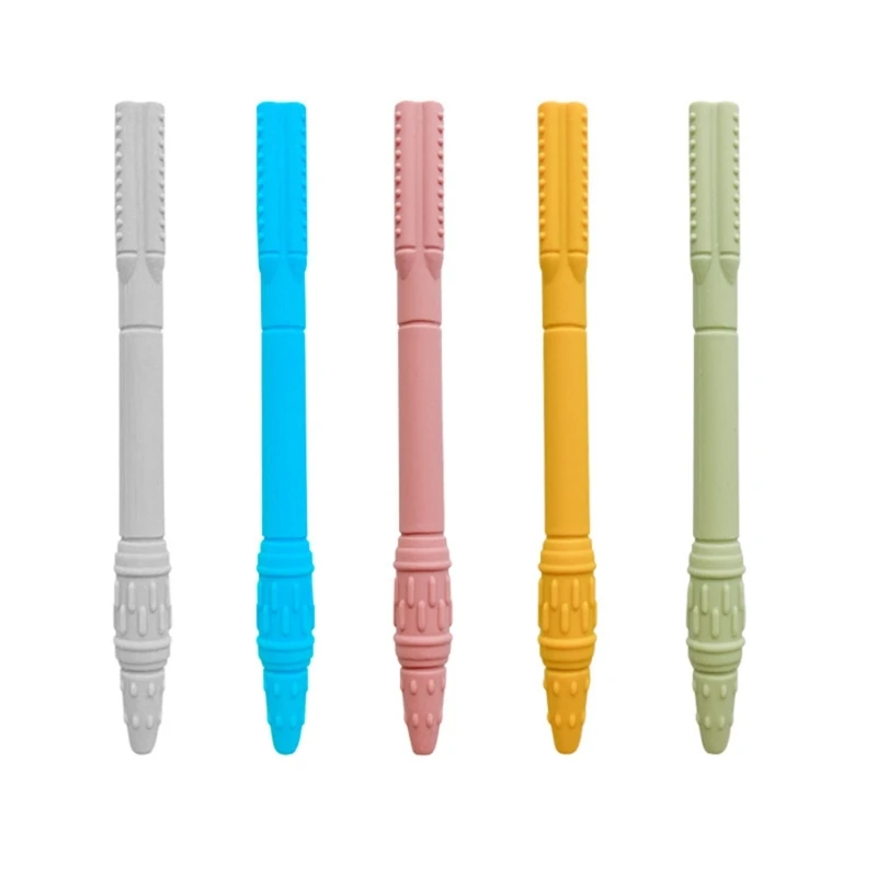 

Upgrade Hollow Teether Tube Silicone Baby Teether Toy Chew Straws Toy for Babies P31B