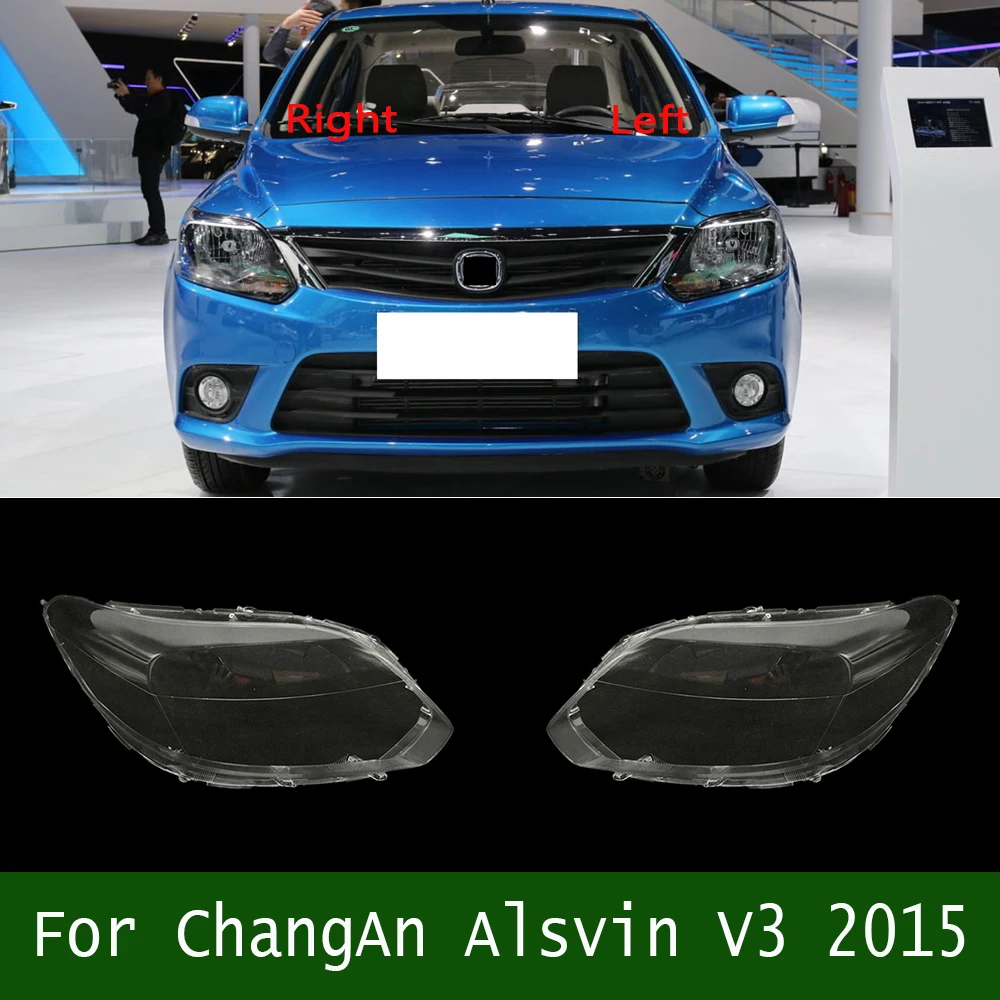 

For ChangAn Alsvin V3 2015 Headlamp Housing Transparent Lampshade Lamp Shell Masks Headlight Lens Cover Plexiglass