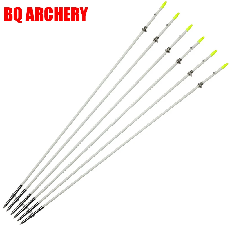 

Fishing Arrows 8mm Fiberglass Shaft Arrows Professional Bow Fishing Arrows Shooting Arrows 35.4'' Bow Archery 6pcs
