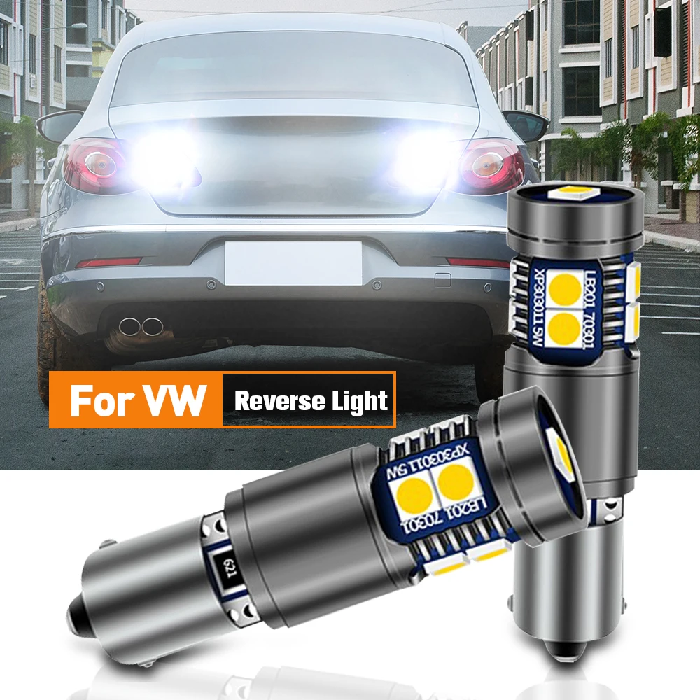 Bombilla de luz LED de marcha atrás para coche VW, lámpara de respaldo H6W, ax9s 64132, Canbus, sin errores, para VW, Volkswagen, Passat, CC, B6, 2008, 2009, 2010, 2011, 2012, 2 uds.